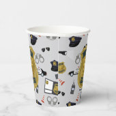 Police Themed Policeman Cop Birthday 紙コップ (右)