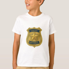 Police Themed Policeman Cop Birthday Boy Tシャツ