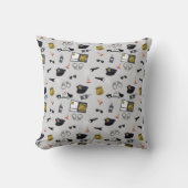 Police Themed Policeman Cop Pattern クッション (正面)