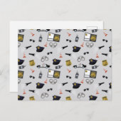 Police Themed Policeman Cop Pattern シーズンポストカード (正面/裏面)