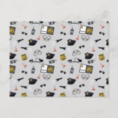Police Themed Policeman Cop Pattern シーズンポストカード (正面)
