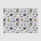 Police Themed Policeman Cop Pattern 薄葉紙 (正面)