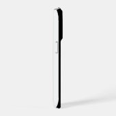 Police Thin Blue Line American Flag Officer Name iPhoneケース (右側面)