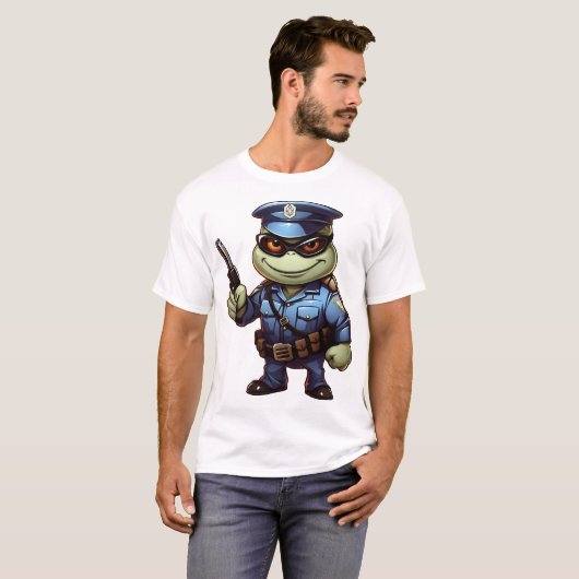 Police turtle tシャツ (正面フル)
