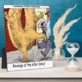 Police Vs Dout おもしろい Cartoon フォトプラーク (側面)