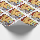 Police Vs Dout おもしろい Cartoon ラッピングペーパー (角)