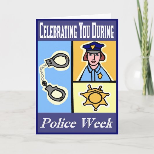 Police Week Greeting Card カード (正面)