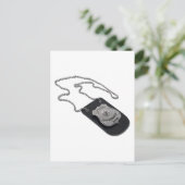 PoliceBadgeLeatherHolder120911 ポストカード (スタンド正面)