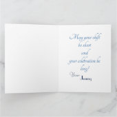 Policeman's Birthday カード (内部)