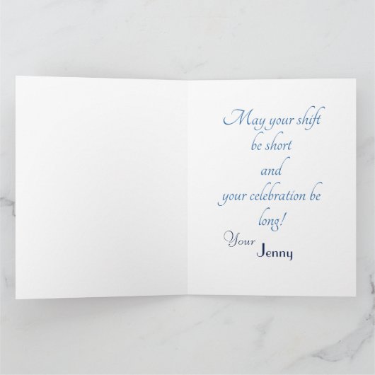 Policeman's Birthday カード (内部)