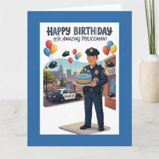 Policeman's Birthday カード