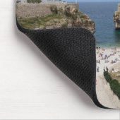 Polignano Pugliaのmousepadのロバ都市ビーチ マウスパッド (コーナー)