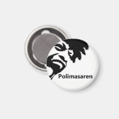 Polimasaren kylskåpsmagnet rund マグネット (正面/裏面)