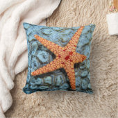 Polipsの珊瑚のヒトデ クッション (ブランケット)