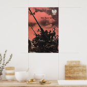 Polish Air Force WWII Propaganda Poster Strong ポスター (キッチン)