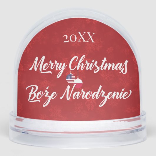 Polish American Merry Christmas Boże Narodzenie (正面)