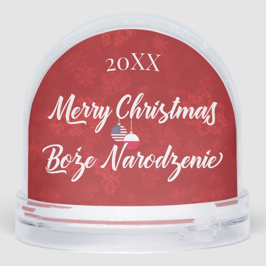 Polish American Merry Christmas Boże Narodzenie (裏面)