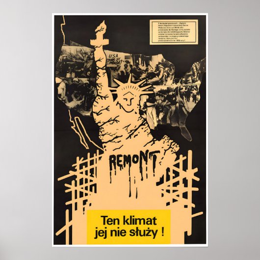 Polish Anti-Racism Poster This climate doesn't ポスター (正面)
