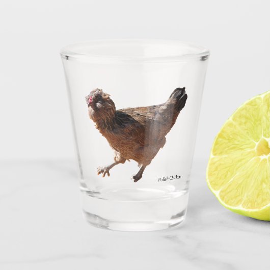 Polish Chicken shot glass ショットグラス (正面)
