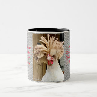 Polish Chicken with Attitude Two-Tone Mug, 11 oz ツートーンマグカップ