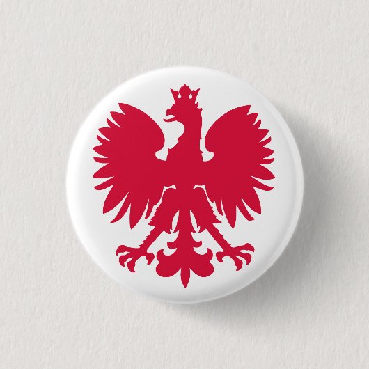 Polish Coat of Arms Eagle 缶バッジ (正面)