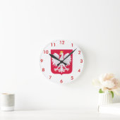 Polish* Coat of Arms Wallclock ラウンド壁時計 (ホーム)