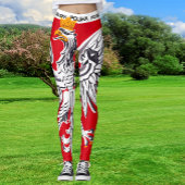 Polish Eagle Leggings, Poland sports, flag, Polska レギンス