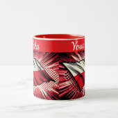 Polish flag coffee Mug ツートーンマグカップ (中央)