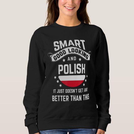 Polish Flag Native Pride  Poland Polish Roots スウェットシャツ (正面)