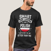 Polish Flag Native Pride  Poland Polish Roots Tシャツ (正面)