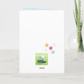 Polish Golfer Birthday Card, Retro Lady, Poland カード (裏面)