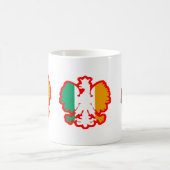 POLISH/IRISHの旗 コーヒーマグカップ (中央)