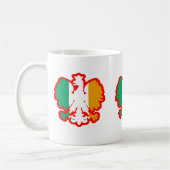POLISH/IRISHの旗 コーヒーマグカップ (左)