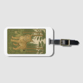 Polish Lynx Forest Folk Art ラゲッジタグ (正面横)