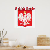 Polish Pride Eagle Print ポスター (キッチン)