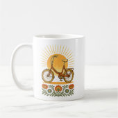 Polish Retro Bike Folk Sunset コーヒーマグカップ (左)