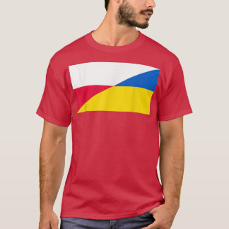 Polish Support for Ukraine Ukrainian Flag and Pola Tシャツ