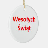 polish wesolych swiat セラミックオーナメント (右)