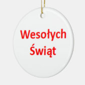 polish wesolych swiat セラミックオーナメント (左)