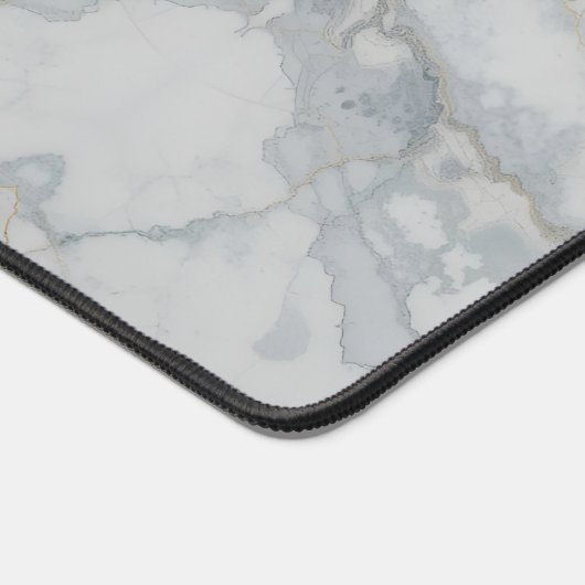 Polished Calacatta Marble Texture デスクマット (コーナー)
