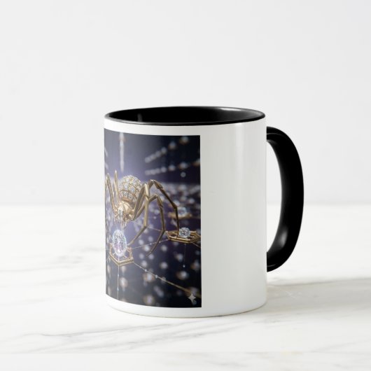Polished Gold Spider Mug マグカップ (正面右)