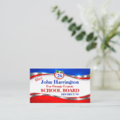 Political Campaign Business Card (Vote) 名刺 (スタンド正面)