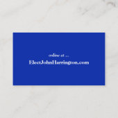 Political Campaign Business Card (Vote) 名刺 (裏面)