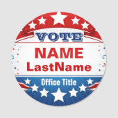 Political Campaign Template 名札 (正面)