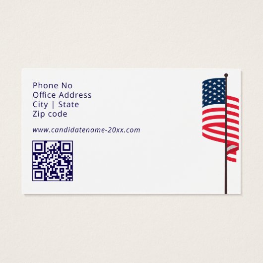 Political Candidate Election Campaign Personalized (裏面)