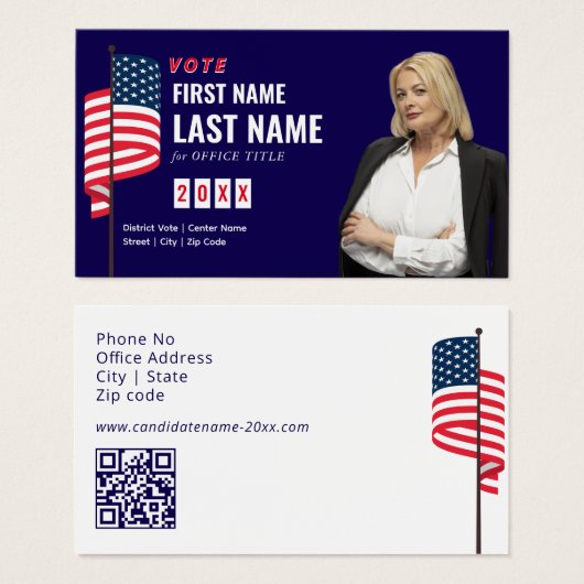 Political Candidate Election Campaign Personalized (正面&裏面)