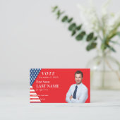 Political Custom Election Campaign Red Candidate 名刺 (スタンド正面)