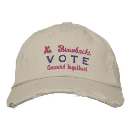Political (Distressed Look)  - Election -  Vote  刺繍入りキャップ