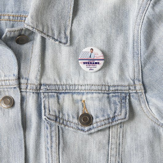 Political Election Blue Campaign Custom Candidate 缶バッジ (インサイチュ)