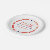 Political Election Campaign Tea Party ペーパープレート (アングル)